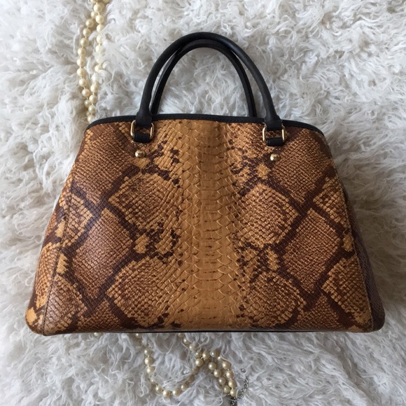 LIMITED EDITION COACH • Gorgeous Python Snake Print Handbag RARE! - Picture 2 of 16
